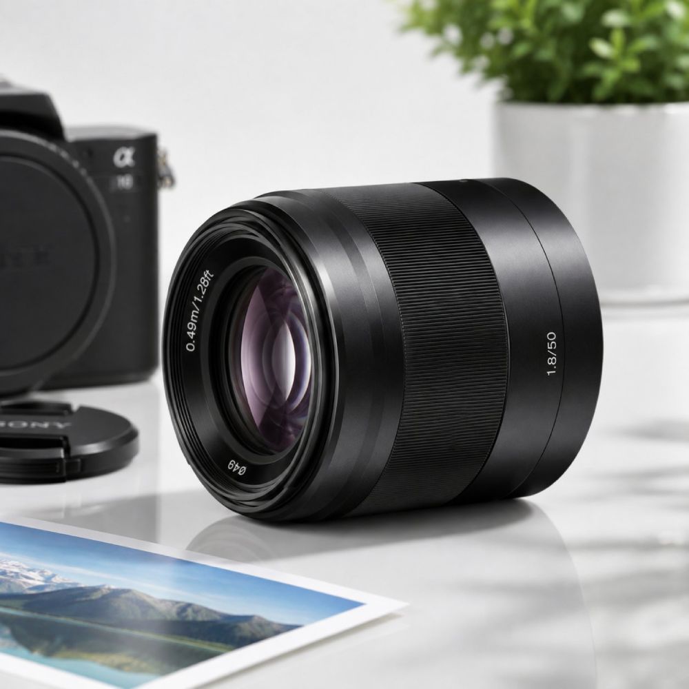 Imagen 2 del producto Lente Sony SEL50F18 50 mm F1.8 para cámaras APS-C con montura E, estabilización OSS